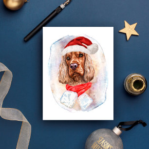 Engelsk Cocker Spaniel Julpresenter Hundälskare Helg Vykort