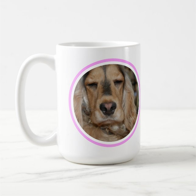 Engelsk Cocker Spaniel minimal modern Kaffemugg (Vänster)