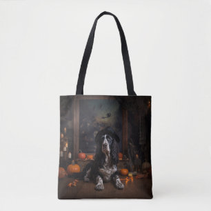 Engelsk Cocker Spaniel Pumpa Halloween Skräckinjag Tygkasse