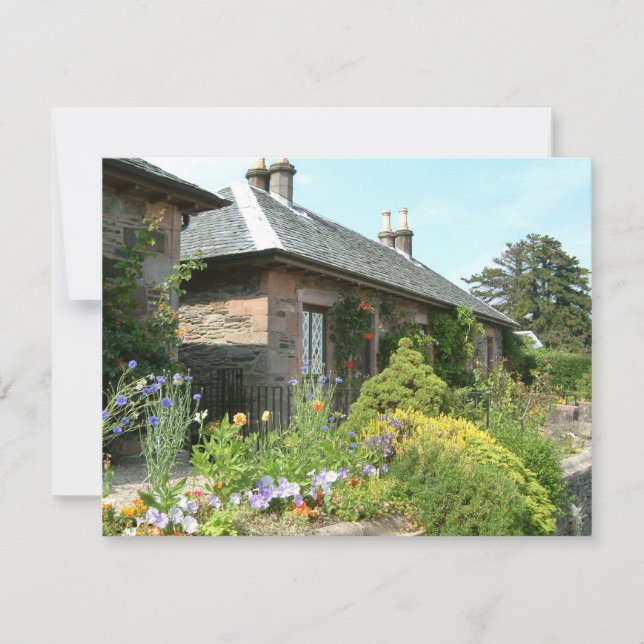 Engelsk Cottage II med blomsterträdgårdsfotografer (Framsida)