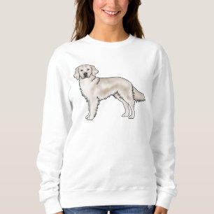 Engelsk Crème Golden Retriever Hund Illustration T Shirt