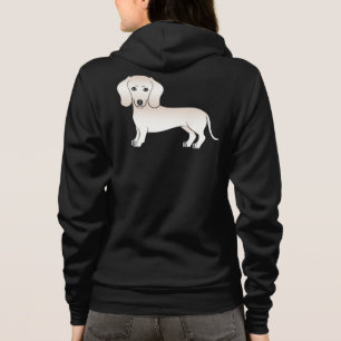 Engelsk Crème Smooth Coat Dachshund Tecknad Hund T Shirt