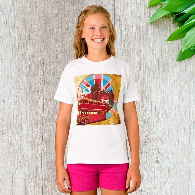 Engelsk Dubbla Decker Buss T Shirt (Skapare uppladdad)