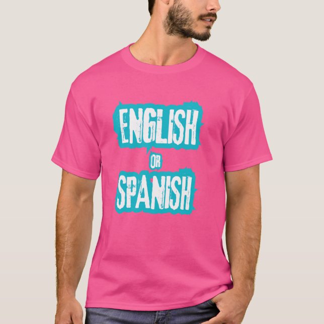 Engelsk eller spansk minnesfunktion, Joke-coola T Shirt (Framsida)