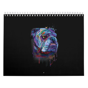 Engelsk färgstark bulldog Gift A English Bulldog Kalender