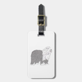 Engelsk Fårhund Bagagebricka