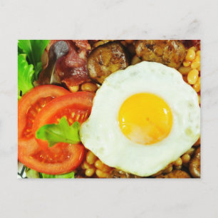 Engelsk frukost design vykort