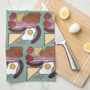 Engelsk frukost kökshandduk