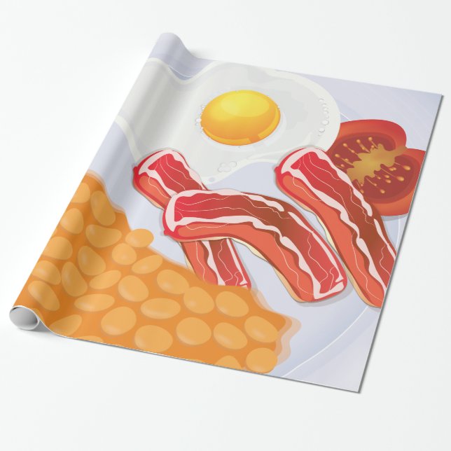 Engelsk frukost presentpapper (Utrullad)