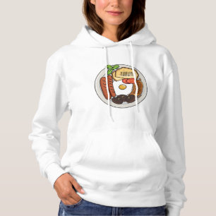 Engelsk frukost tecknad illustration t shirt