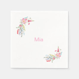 Engelsk Garden Personlig Födelsedagsfest Pappersservett