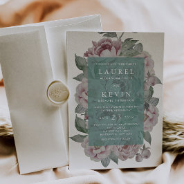 Engelsk Garden Wedding-inbjudan | Jade Inbjudningar