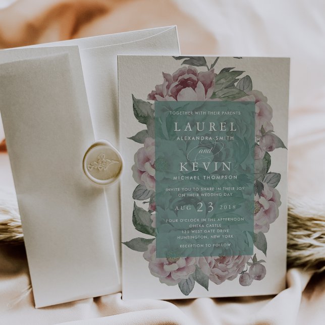 Engelsk Garden Wedding-inbjudan | Jade Inbjudningar (Skapare uppladdad)
