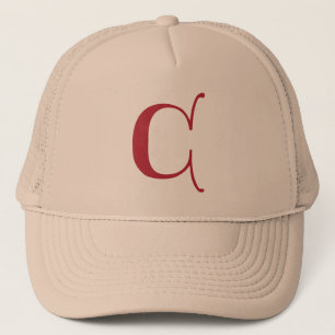 Engelsk gotisk Monogram brev C Keps