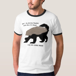 Engelsk honey badgerutslagsplats för hawaiansk tee