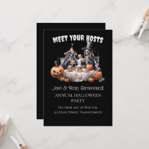 Engelsk inbjudan till Halloween fest per år