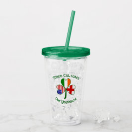 Engelsk Irish American Flagga Shamrock Personlig Take Away Mugg