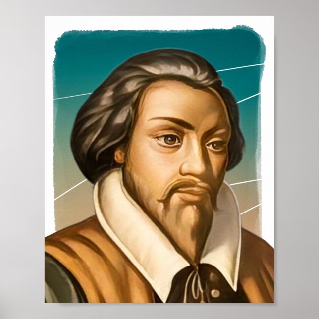 Engelsk kompositör William Byrd illustration Poster (Framsidan)