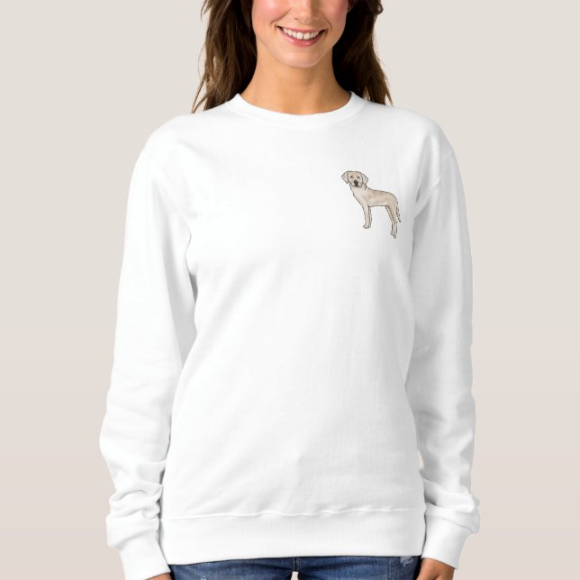 Engelsk Labrador Retriever Söt Lab Hund Konst T Shirt (Framsida)
