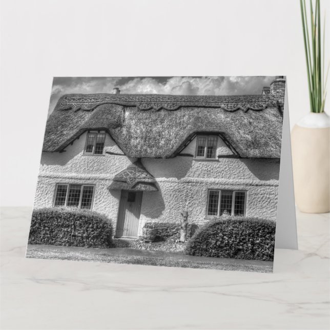 Engelsk Land Thatched Cottage Kort (Framsida)