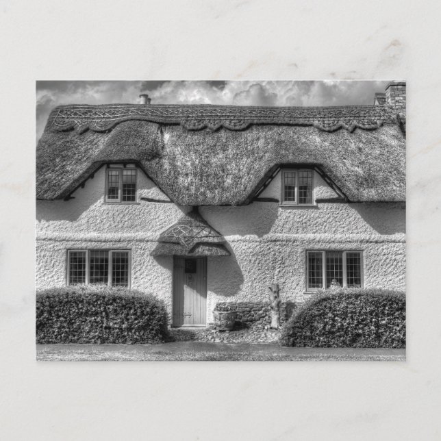 Engelsk Land Thatched Cottage Vykort (Framsida)