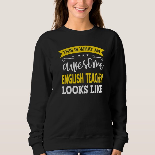 Engelsk lärararbetets titel Anställda engelska T Shirt (Framsida)