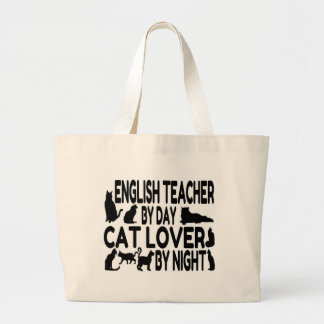 Engelsk lärare Cat Lover Jumbo Tygkasse