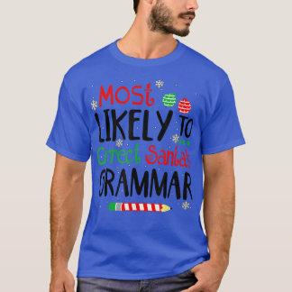 Engelsk lärare som troligast korrigerar tomtens gr t shirt