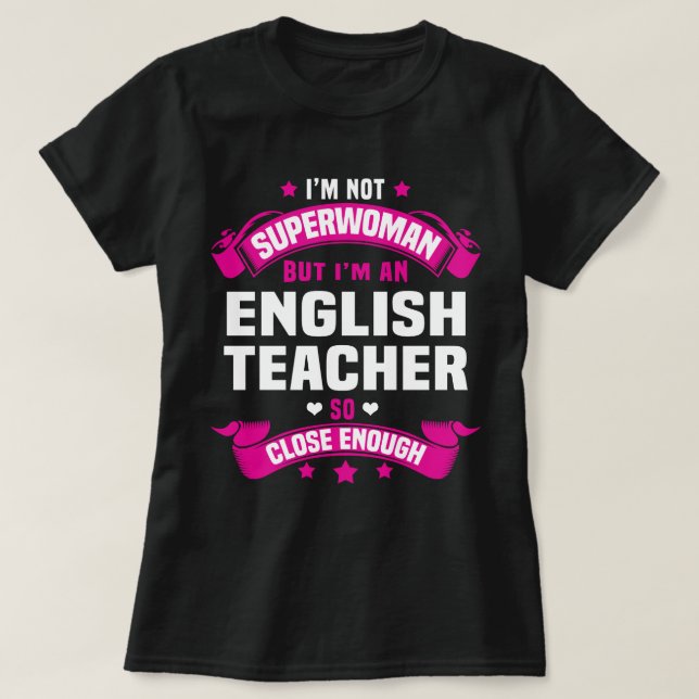 Engelsk lärare t shirt (Design framsida)