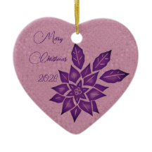Engelsk Lavendel och Djup Röd-Violett Poinsettia