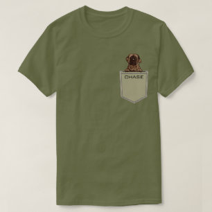 Engelsk Mastiff Army Grönt Anpassningsbar Pet T Shirt