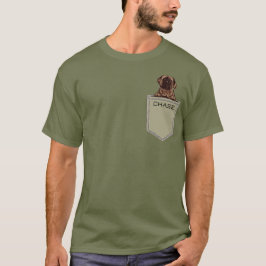 Engelsk Mastiff Army Grönt Anpassningsbar Pet T Shirt