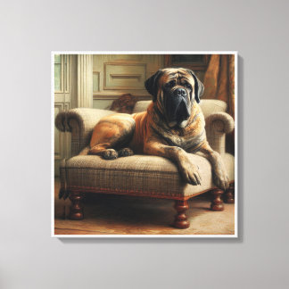 Engelsk mastiff canvastryck