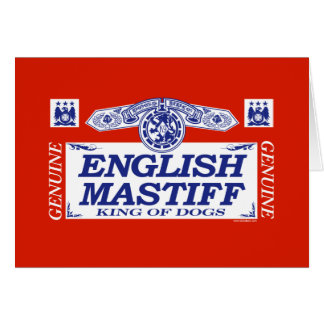 Engelsk Mastiff Hälsningskort