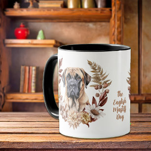 Engelsk Mastiff Hund Autumn Wand Mugg