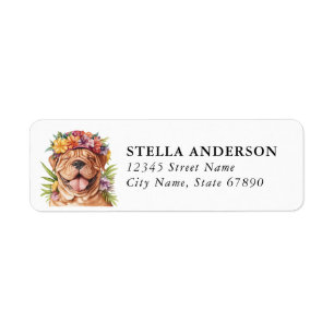 Engelsk Mastiff Hund Returadressetiketter Returadress Etikett