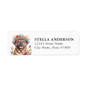 Engelsk Mastiff Hund Returadressetiketter Returadress Etikett