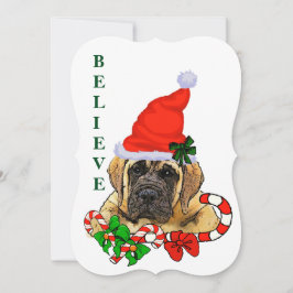 Engelsk Mastiff-jul Julkort