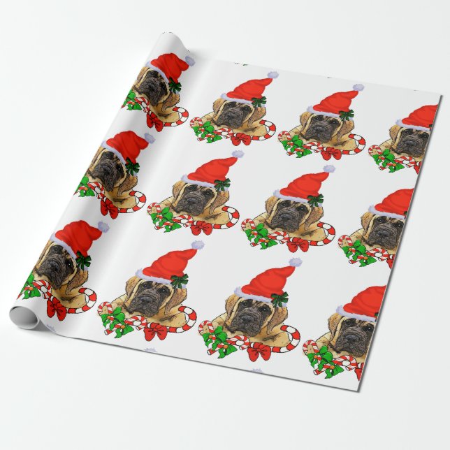 Engelsk Mastiff-jul Presentpapper (Utrullad)