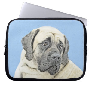 Engelsk mastiff-målning (Fawn) - Original Hund Ar Laptop Fodral