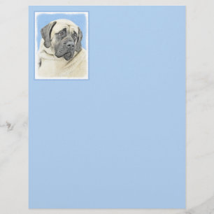 Engelsk mastiff-målning (Fawn) - Original Hund Art