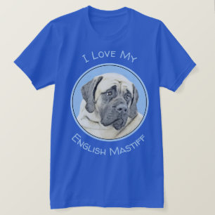 Engelsk mastiff-målning (Fawn) - Original Hund Art T Shirt