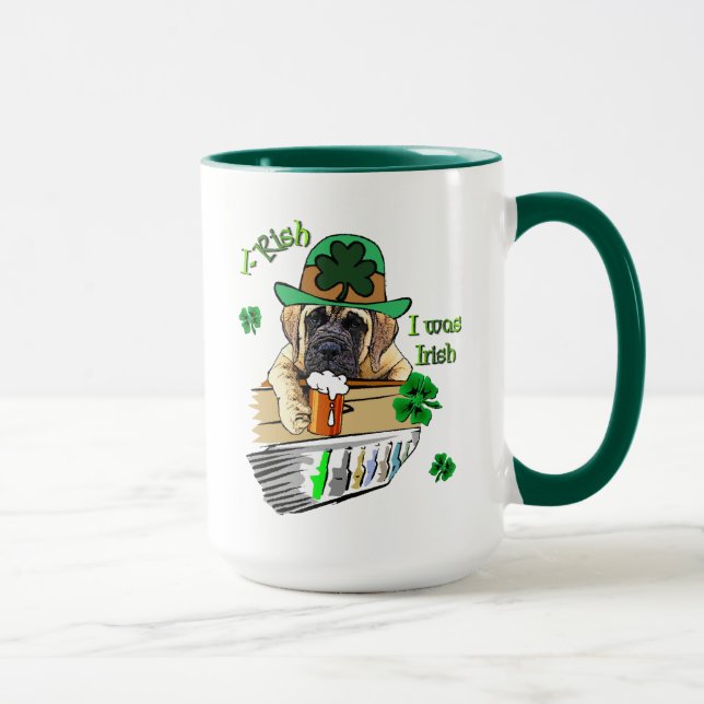 Engelsk Mastiff St Patricks Mugg (Höger)