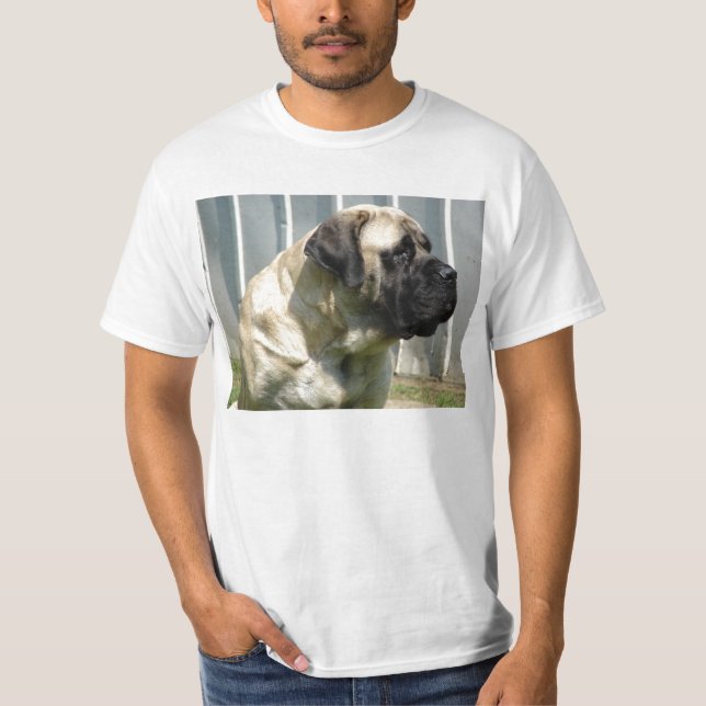 Engelsk Mastiff T-shrit Tee Shirt (Framsida)