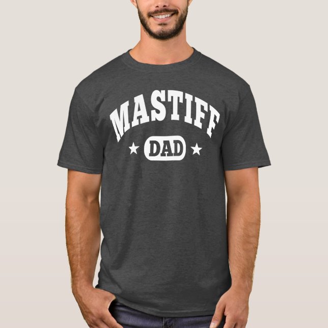 Engelsk Mastiffpappa T Shirt (Framsida)