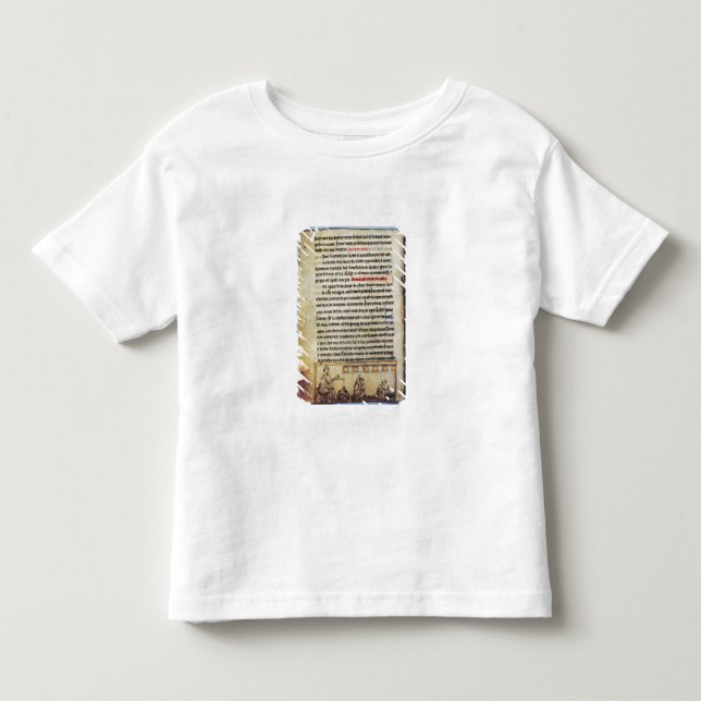 Engelsk miniatyr, "Medica" som illustrerar en Tee (Framsida)