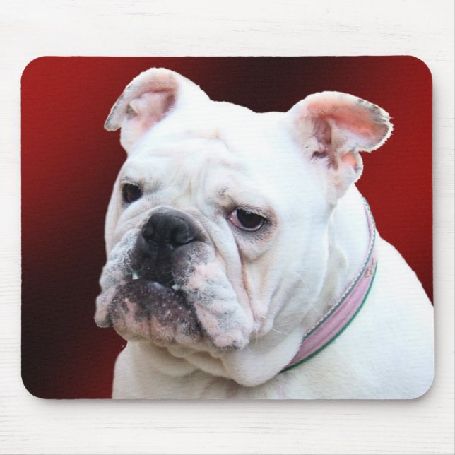 Engelsk mousepad för bulldogg 2 musmatta (Framsidan)