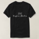 Engelsk muffin (mörk dräkt) t-shirt (Design framsida)