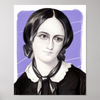 Engelsk Novelist Emily Brontë illustration Poster