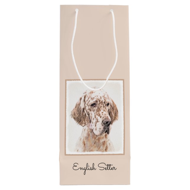 Engelsk Orange Belton Painting Hund Art (Baksidan)